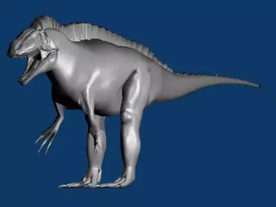 Acrocanthosaurus dinosaur 3D model