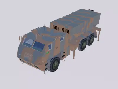 Avibras Astros II MK-6 EB Low-poly 3D model