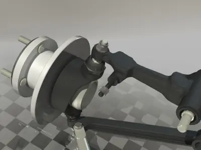 Austin Mini Front Suspension Free 3D model