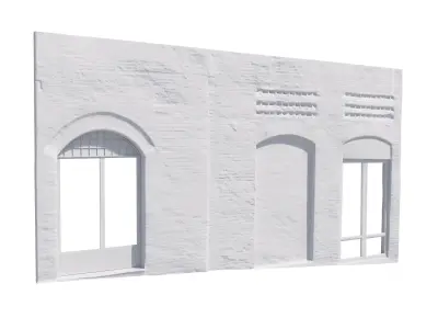 3D Scanned Italian Facade 005 3D model