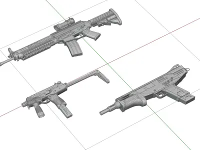 CS2 Bulldozer Collection 3D model