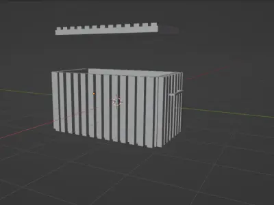 Handcrafted Wooden Chest Low-poly 3D model