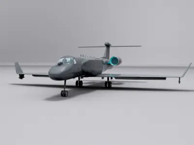G550 AEW Low-poly 3D model