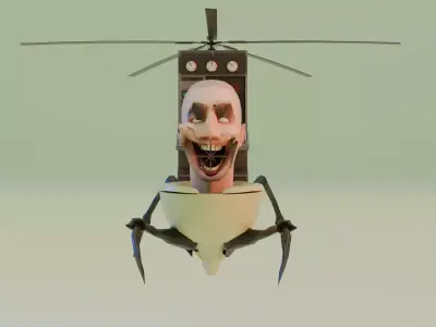 parasite skibidi toilet 3D model