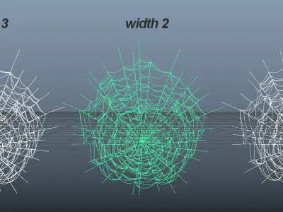 Spiderweb spider web 3D model