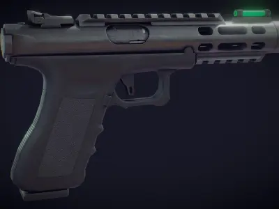 Glock Ruger Hybrid Free low-poly 3D model