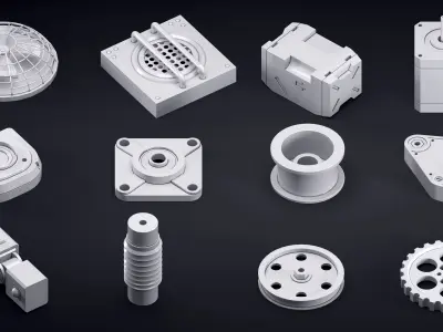 100 kitbash Mechanical and Robot 3D model