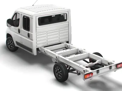 Fiat Ducato Chassis Truck Crew Cab 4035 WB XL 2022 3D model