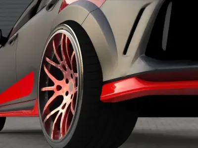 Honda Civic Modified Free 3D model