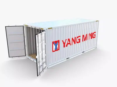 20ft Shipping Container Yang Ming 3D model