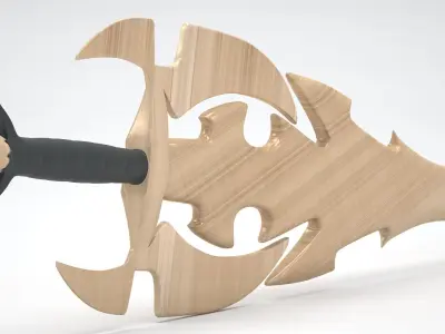 Wooden Sword of Darkness 3D model