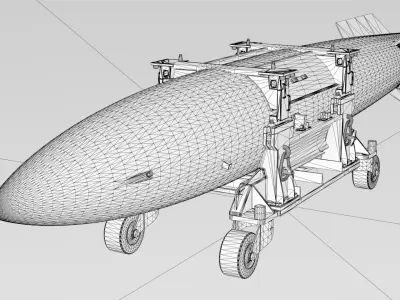 B43 nuclear bomb 3D model