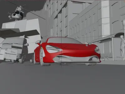 McLaren Police Chase Free 3D model