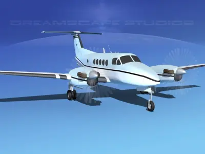 Beechcraft B200 GT King Air V12 3D model