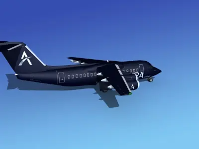 BAe 146-200 Astra 3D model