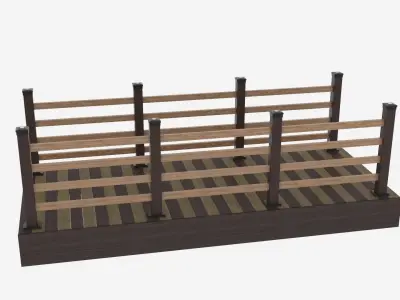 Fence Deck 3D model