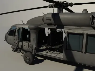 Military Blackhawk 3D model