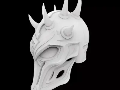 Alien Warrior Helmet 3D Print Model 3D print model