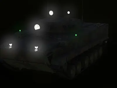 BMP-3 Armored Vehicle Low-poly 3D model