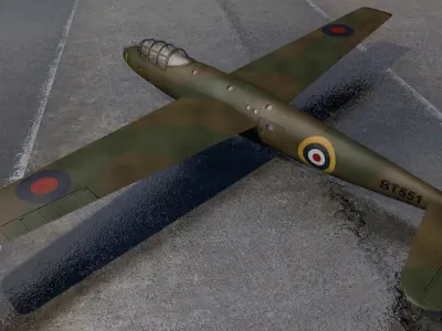 General Aircraft GAL-48 Hotspur 3D model