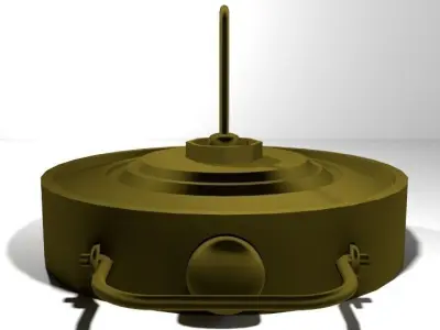 Landmine Anti-Vehicle Blast Mine 3D model