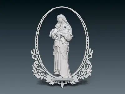 Virgin Mary 3D print model