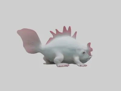 Axolotl Model 1 Low-poly 3D model
