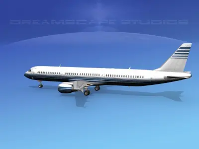Airbus A321 Corporate 4 3D model