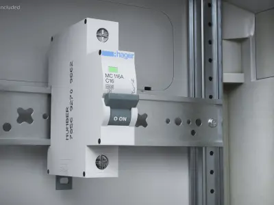 Hager Modular Circuit Breaker 3D model
