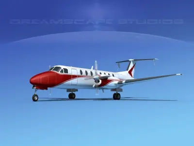 Beechcraft 1900C V14 3D model