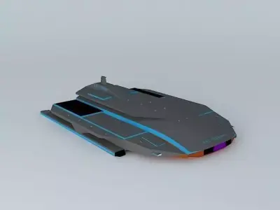 XAC Olympus Space aircraft class Free 3D model