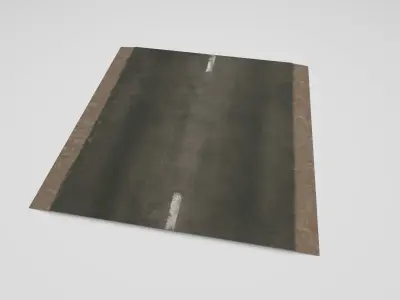 Seamless Roads and Railway Bundle Free low-poly 3D model