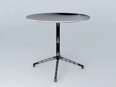 White dining Table Free 3D model