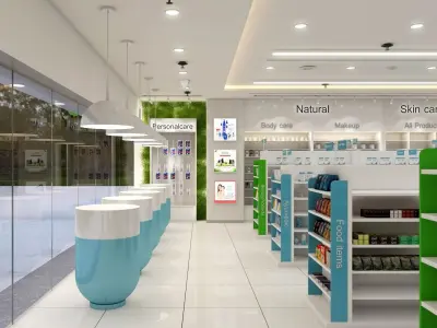 Commercial Retaile Interior 3D model