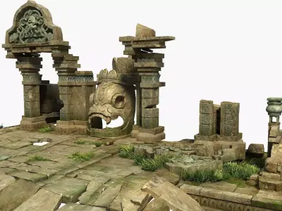 Temple Ruins 3D model