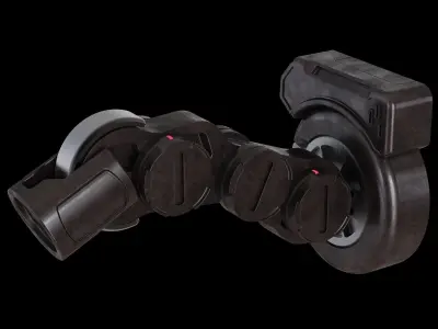 Mechanical part hard surface 3D model