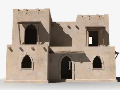 Arab x16 Low-poly 3D model