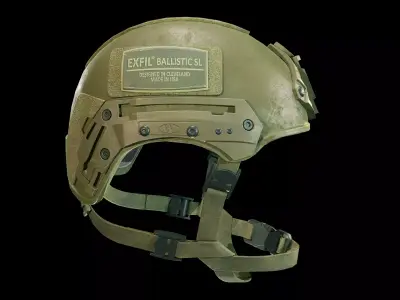 Exfil Ballistic Helmet Low-poly 3D model