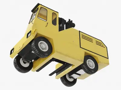 Side Loader Forklift Rigged for Maya 3D model