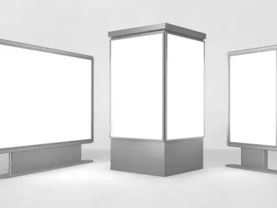 Street Billboards 3D model