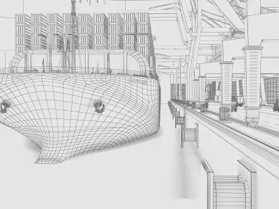 Shipping Port 3D model