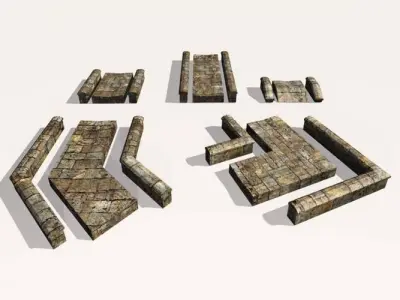 English Garden Masonry Builders Kit 3D model
