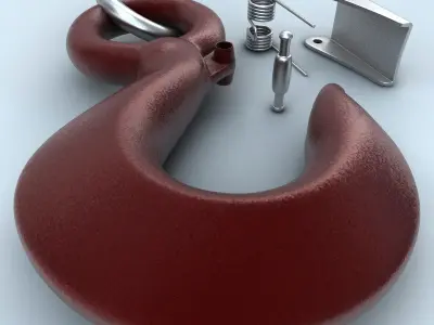 Pulley Hook 3D model