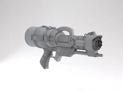 Big Plastic Water Gun 3D model