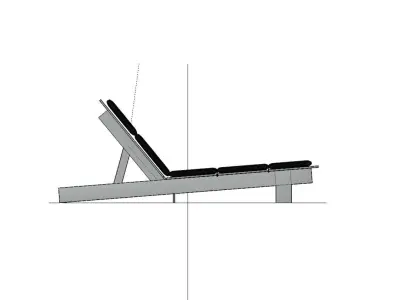 Patio Chaise 3D model