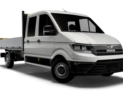 MAN TGE Double Cab Tipper 2021 3D model