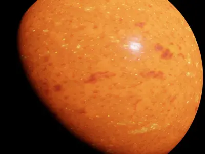 Orange lobster shell - 4K PBR material Texture