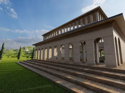 Parthenon Temple-Historical Greek Temple 3D model