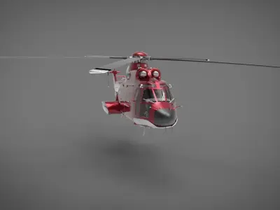 Airbus Helicopters H225 Super Puma 3D model