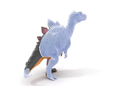 Spiky Dinosaur model pack Low-poly 3D model